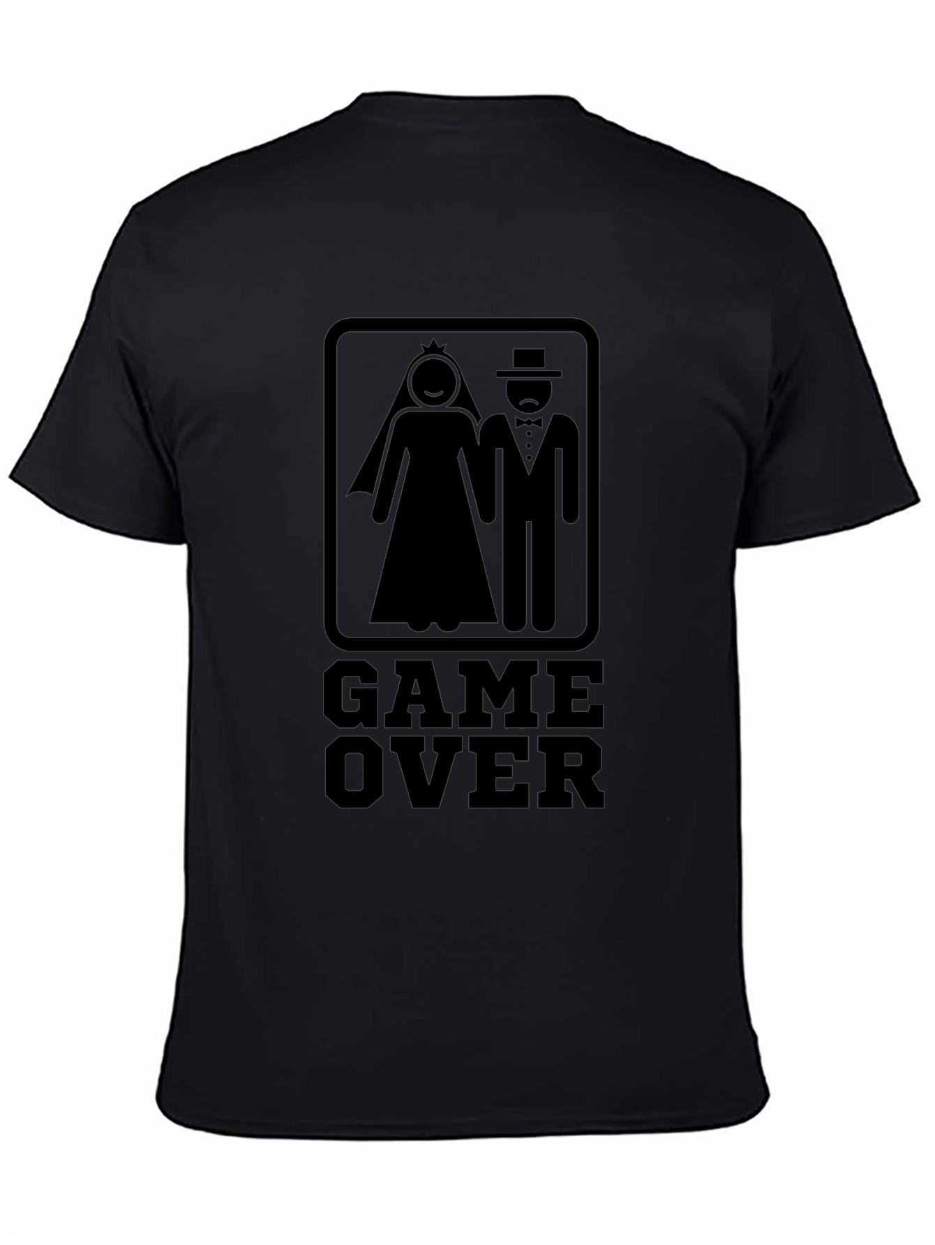 Game Over Wedding T-Shirt - Funny Groom Bride Tee