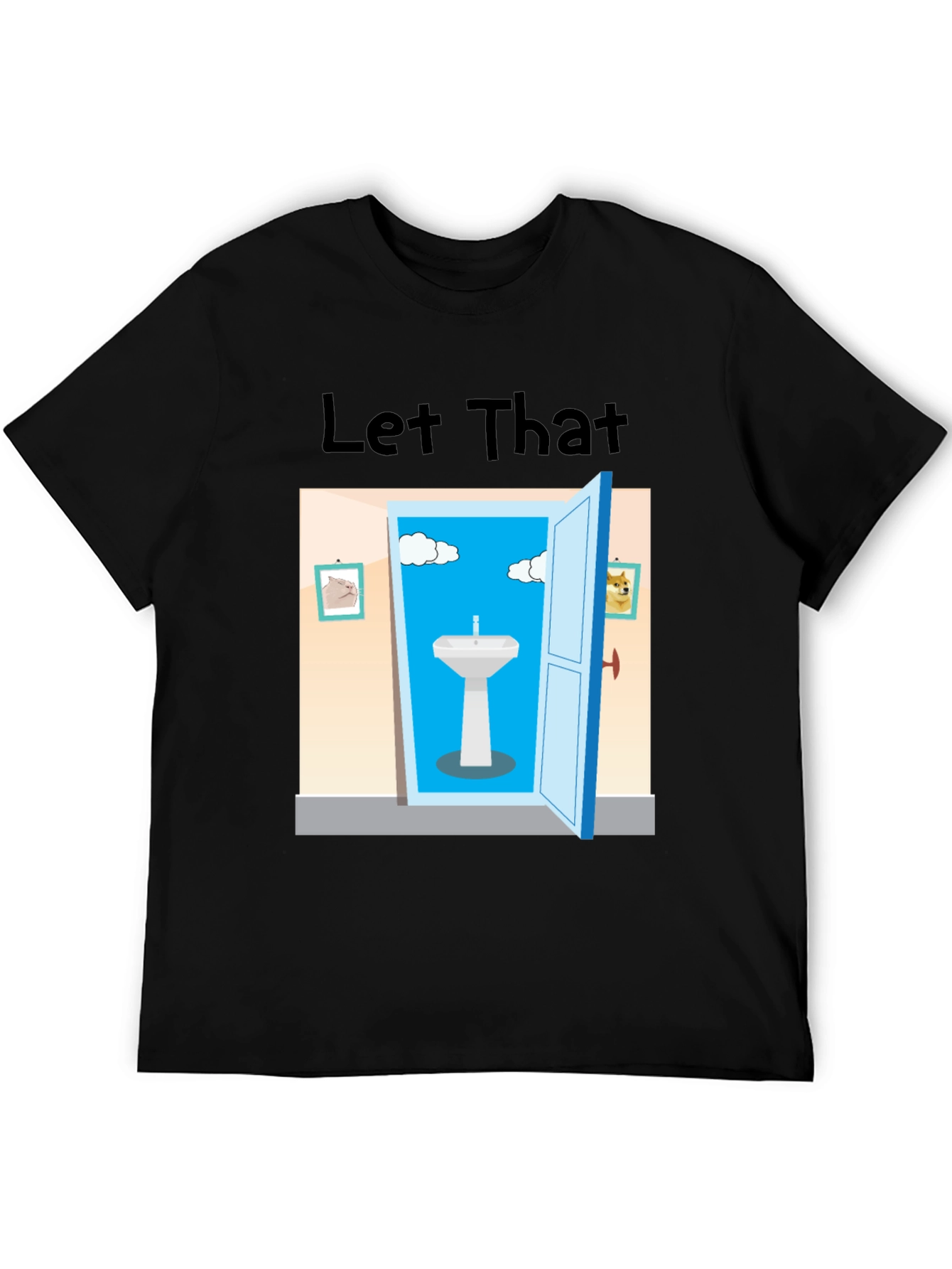 Let That Sink In Black Graphic Tee