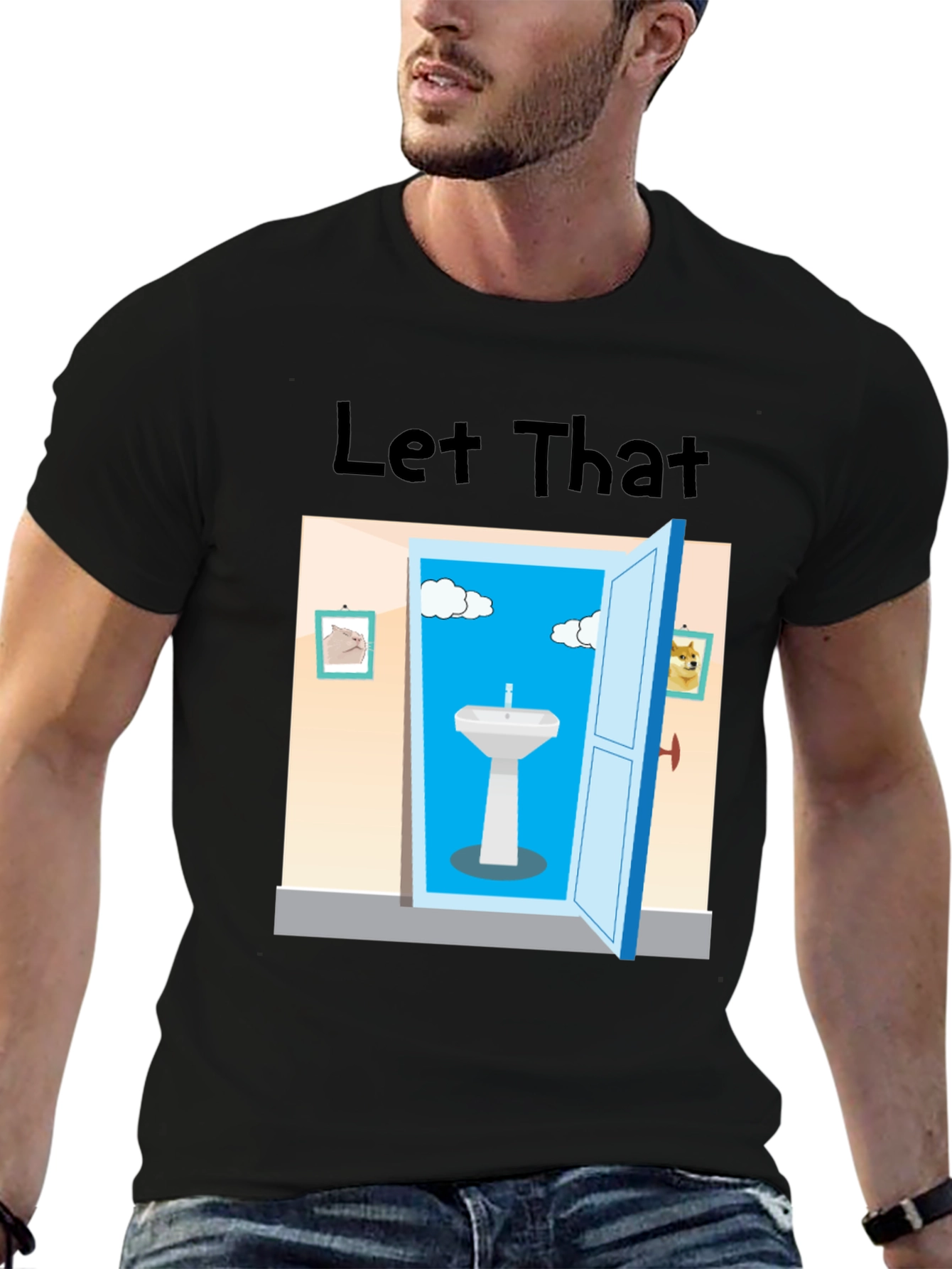 Let That Sink In Black Graphic Tee
