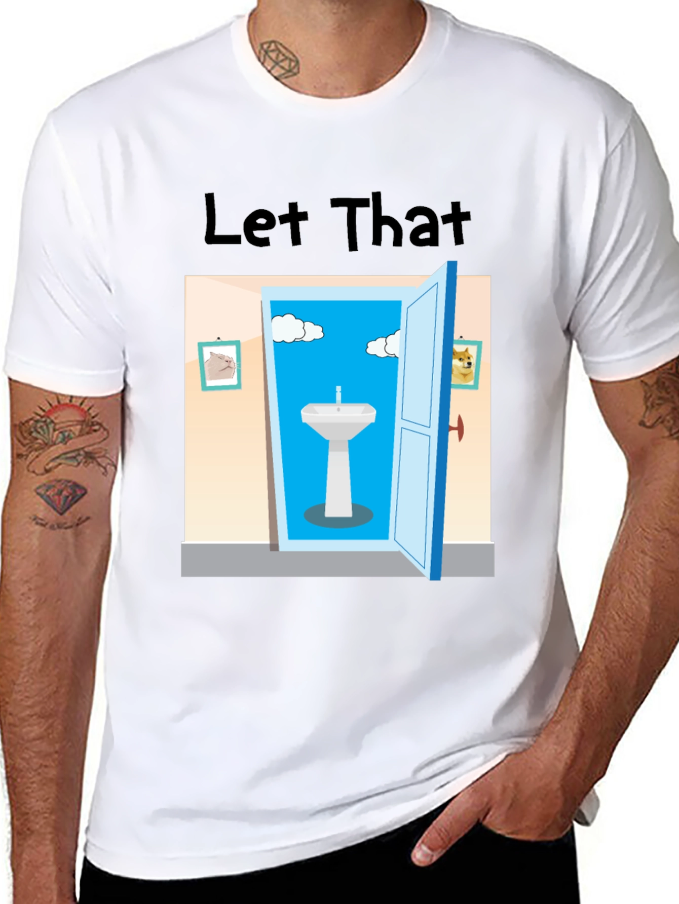 Let That Sink In Black Graphic Tee