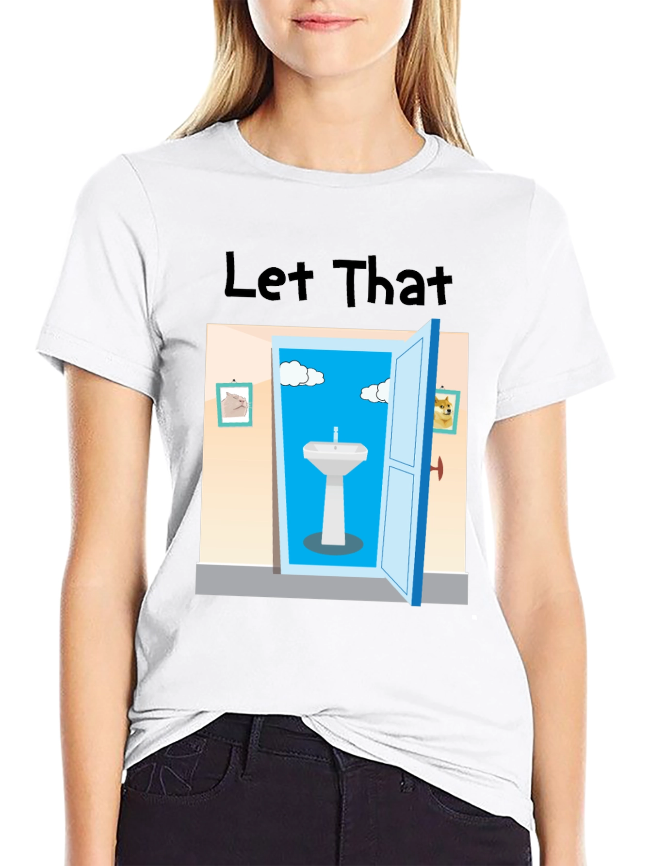 Let That Sink In Black Graphic Tee