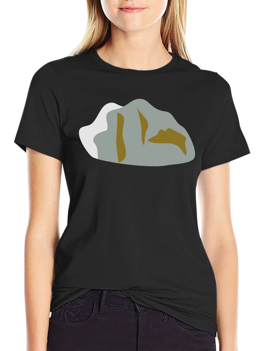 Mountain Graphic T-Shirt - Black Crew Neck Tee