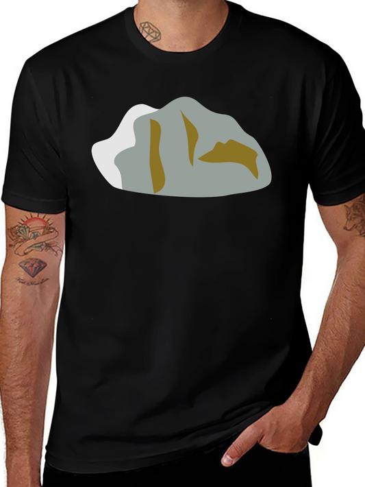 Mountain Graphic T-Shirt - Black Crew Neck Tee