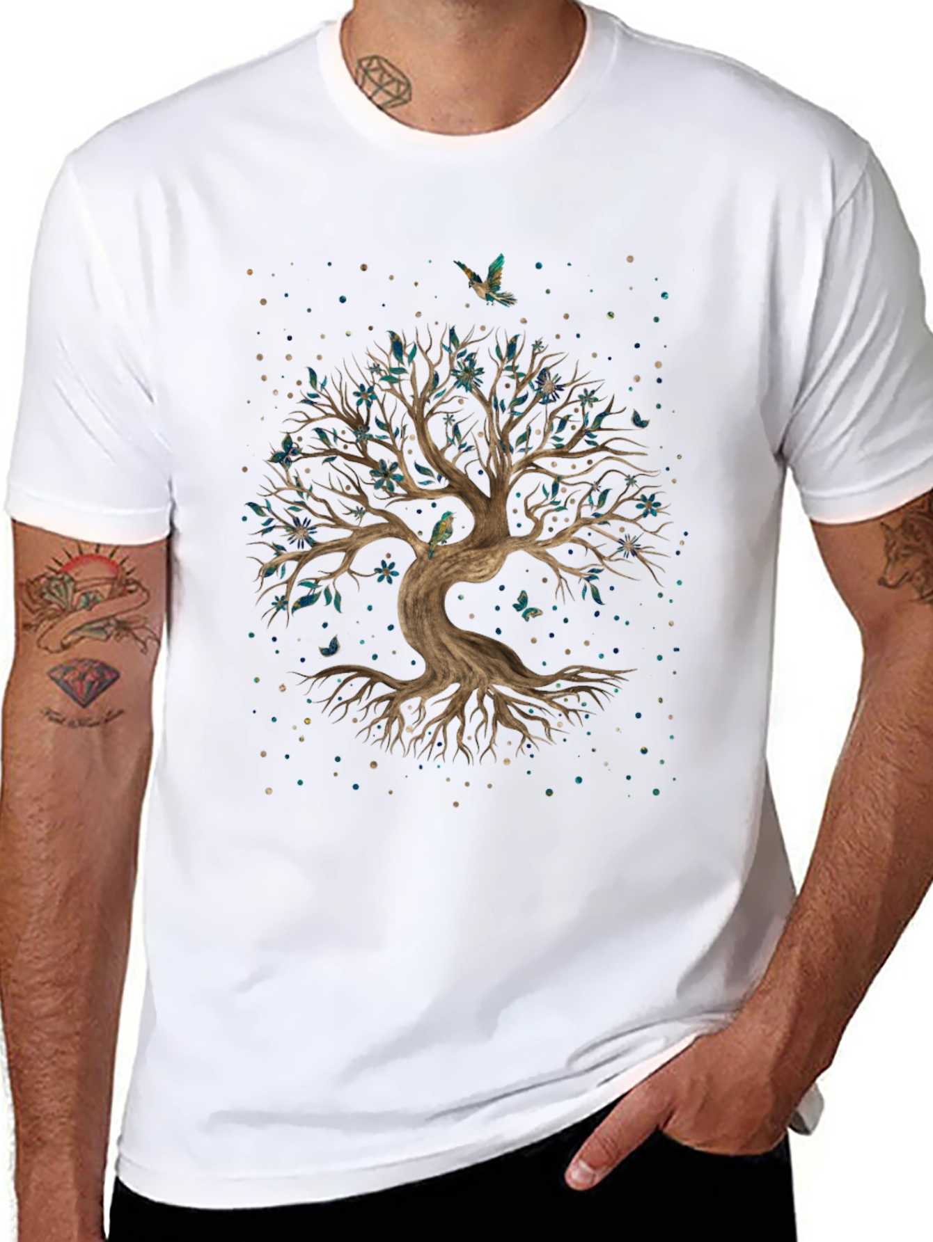 Enchanted Tree Graphic Tee - Nature Inspired Design
