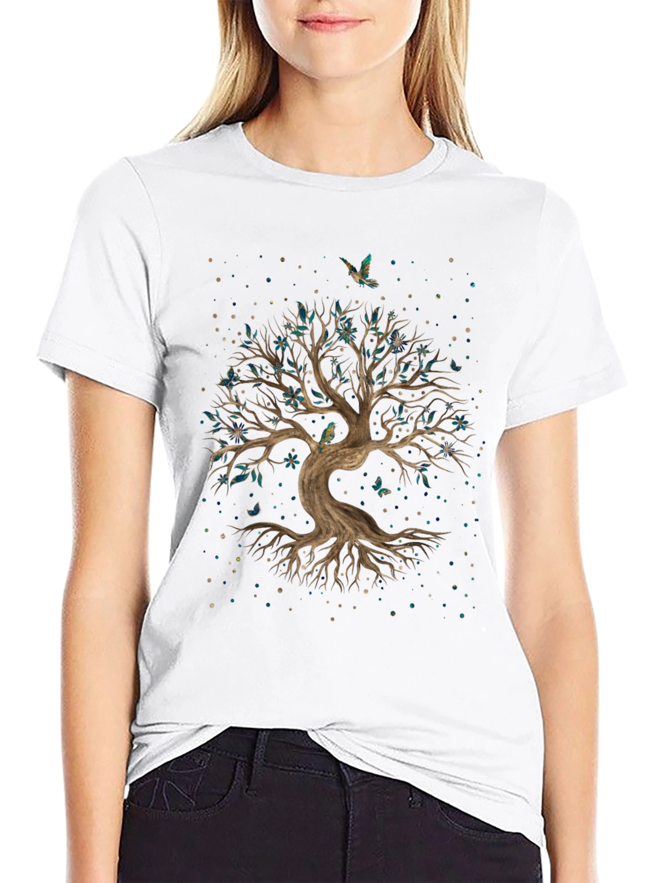 Enchanted Tree Graphic Tee - Nature Inspired Design
