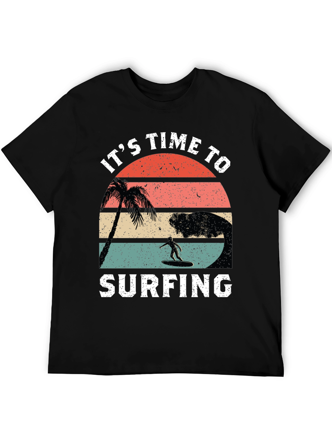 Its Time to Surfing Retro Graphic Tee