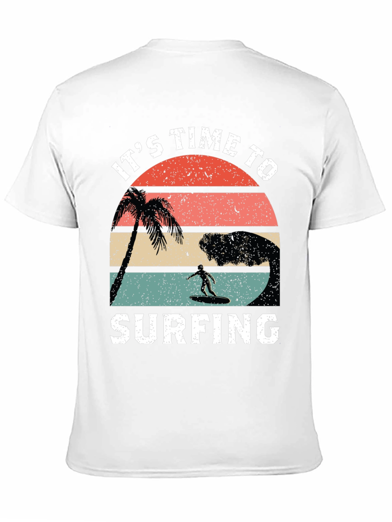 Its Time to Surfing Retro Graphic Tee