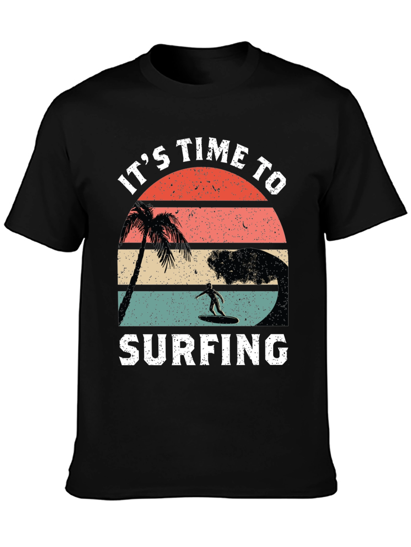 Its Time to Surfing Retro Graphic Tee