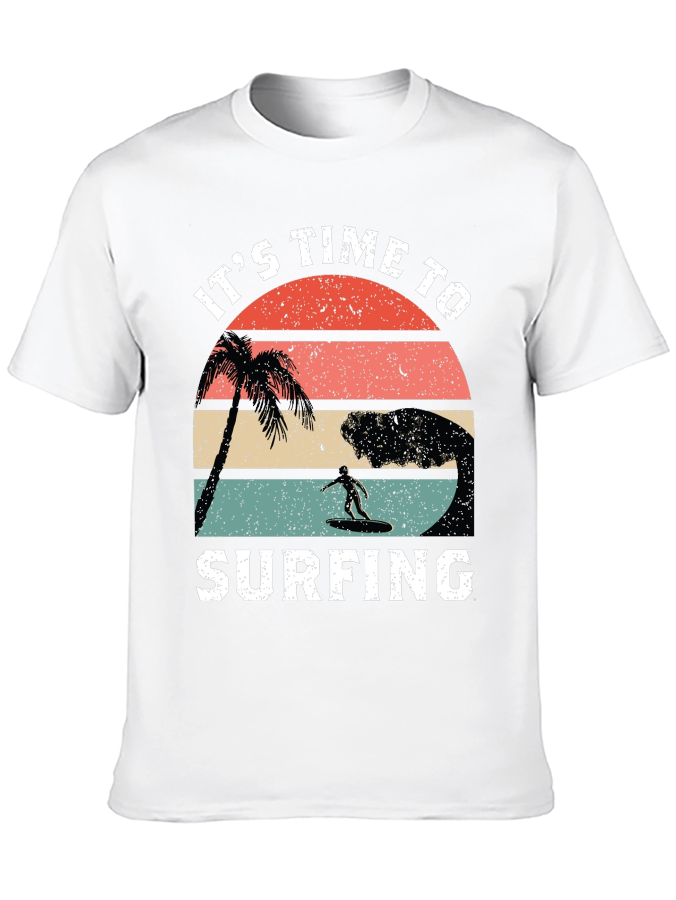 Its Time to Surfing Retro Graphic Tee