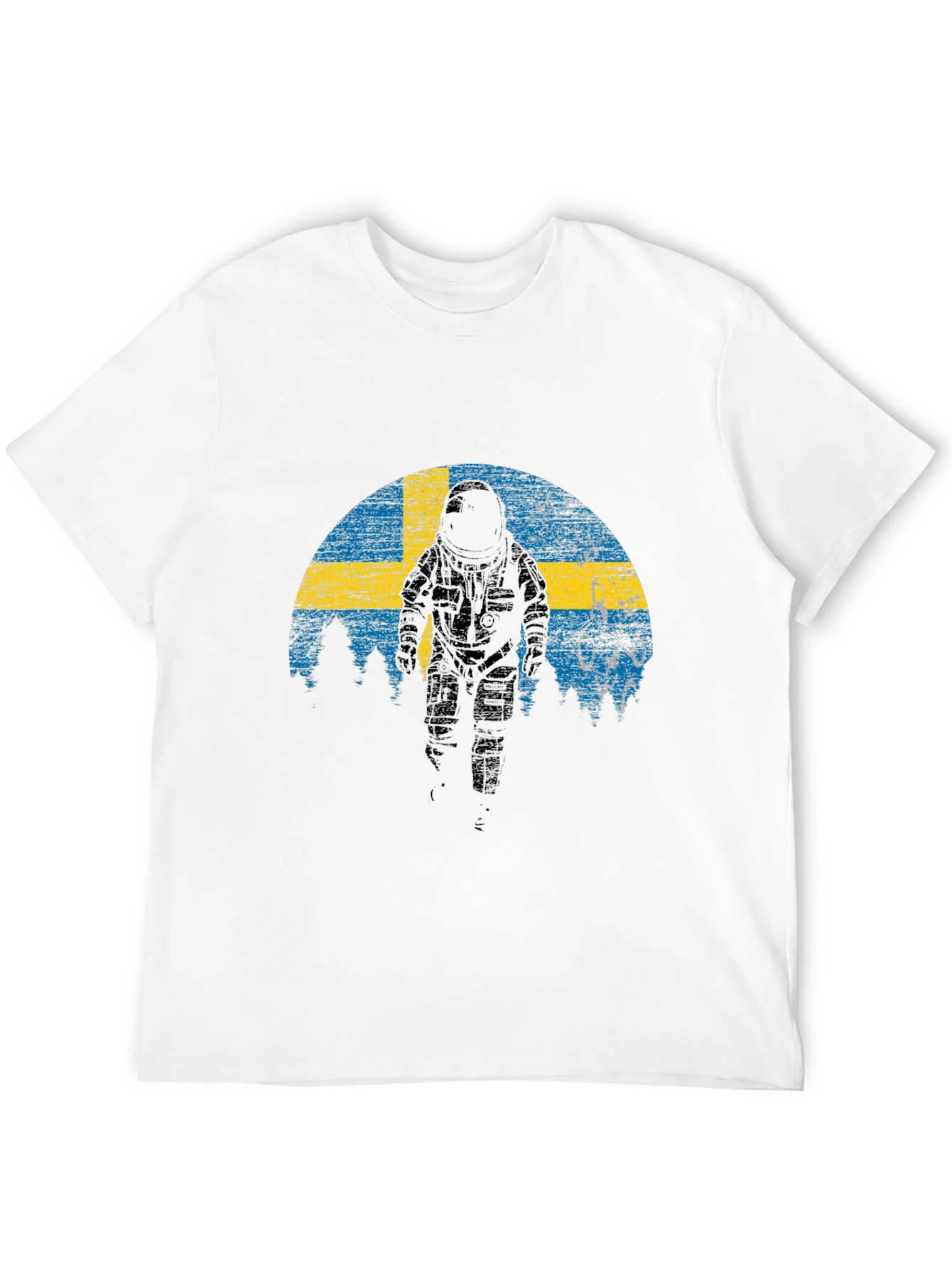 Sweden Astronaut T-Shirt - Space Adventure Tee