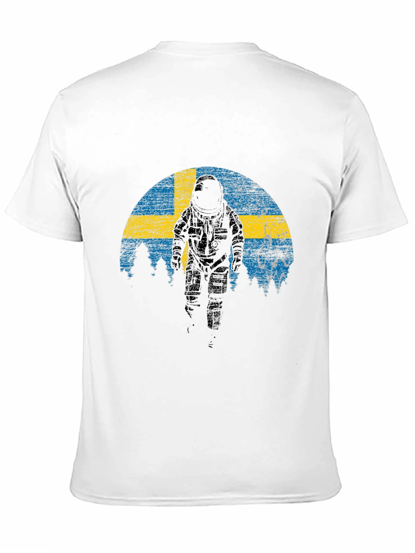 Sweden Astronaut T-Shirt - Space Adventure Tee