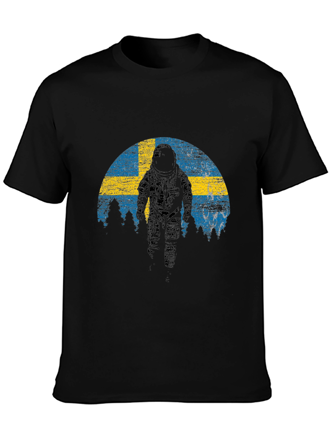 Sweden Astronaut T-Shirt - Space Adventure Tee