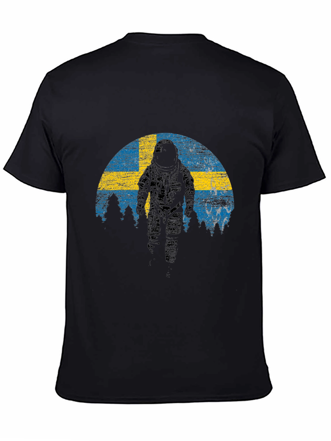 Sweden Astronaut T-Shirt - Space Adventure Tee