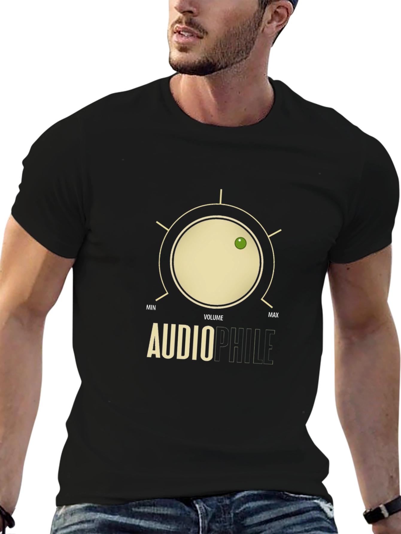 Audiophile Volume Knob Graphic T-Shirt
