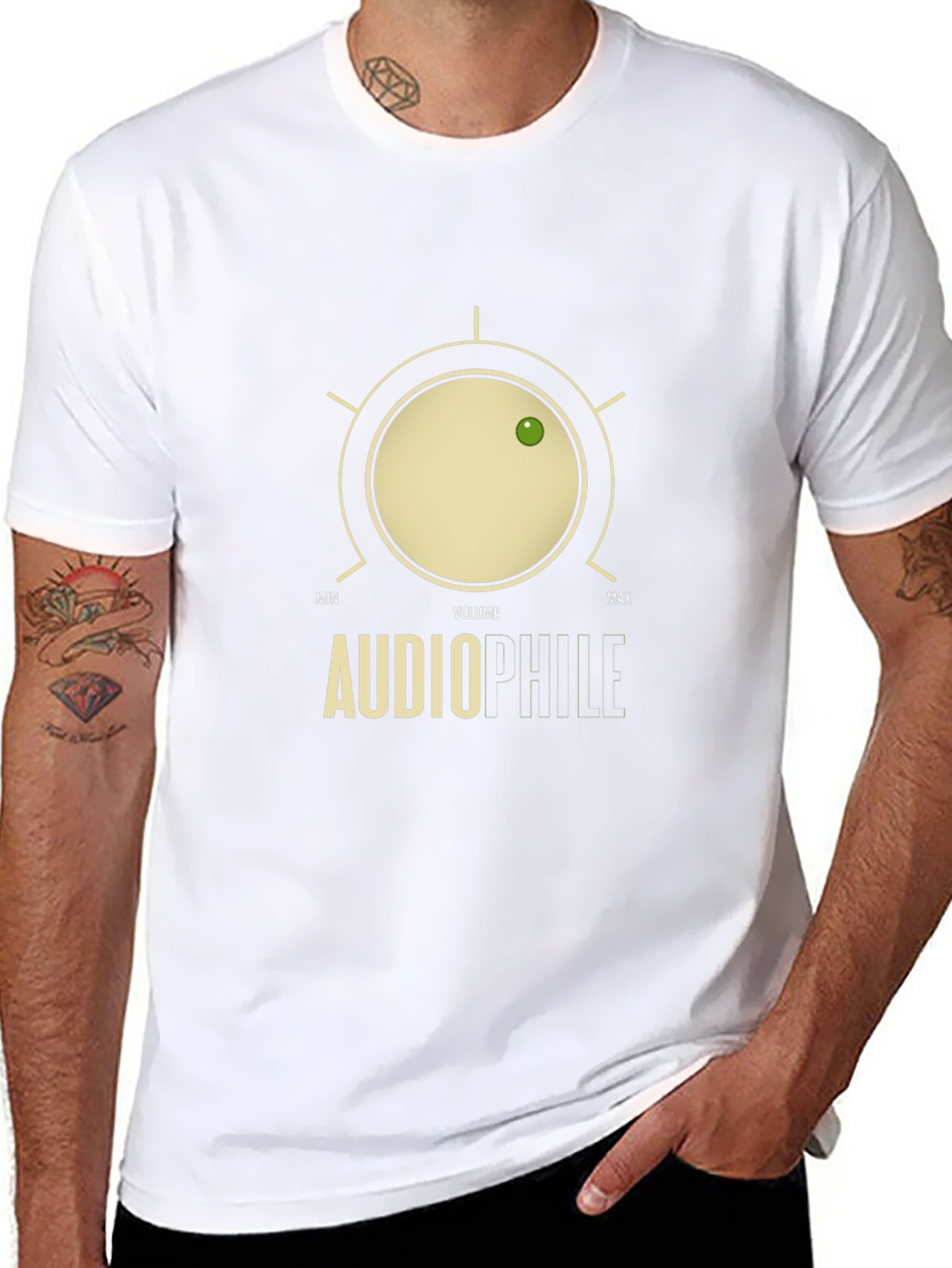 Audiophile Volume Knob Graphic T-Shirt