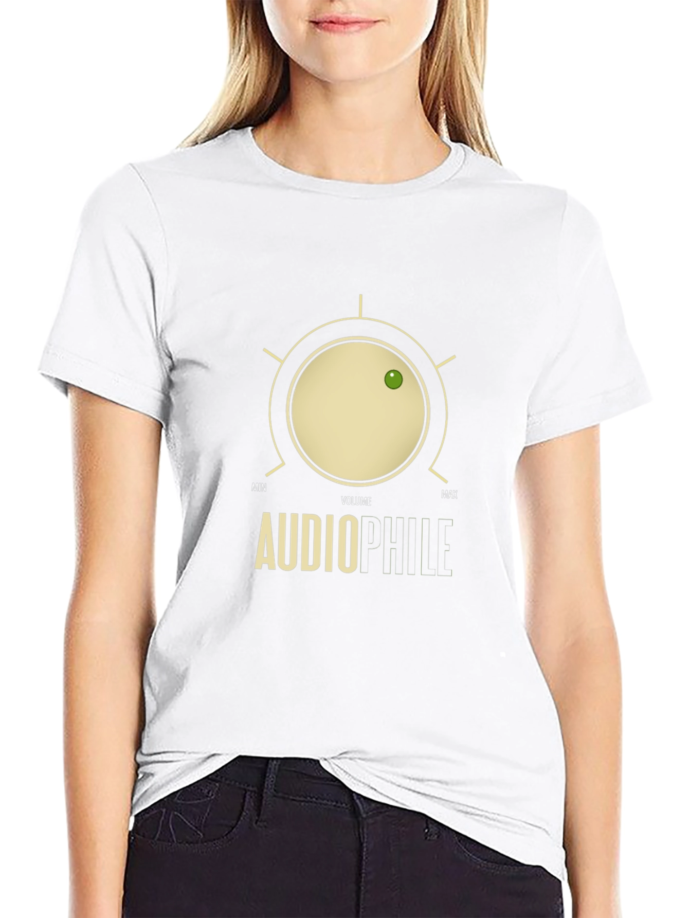 Audiophile Volume Knob Graphic T-Shirt