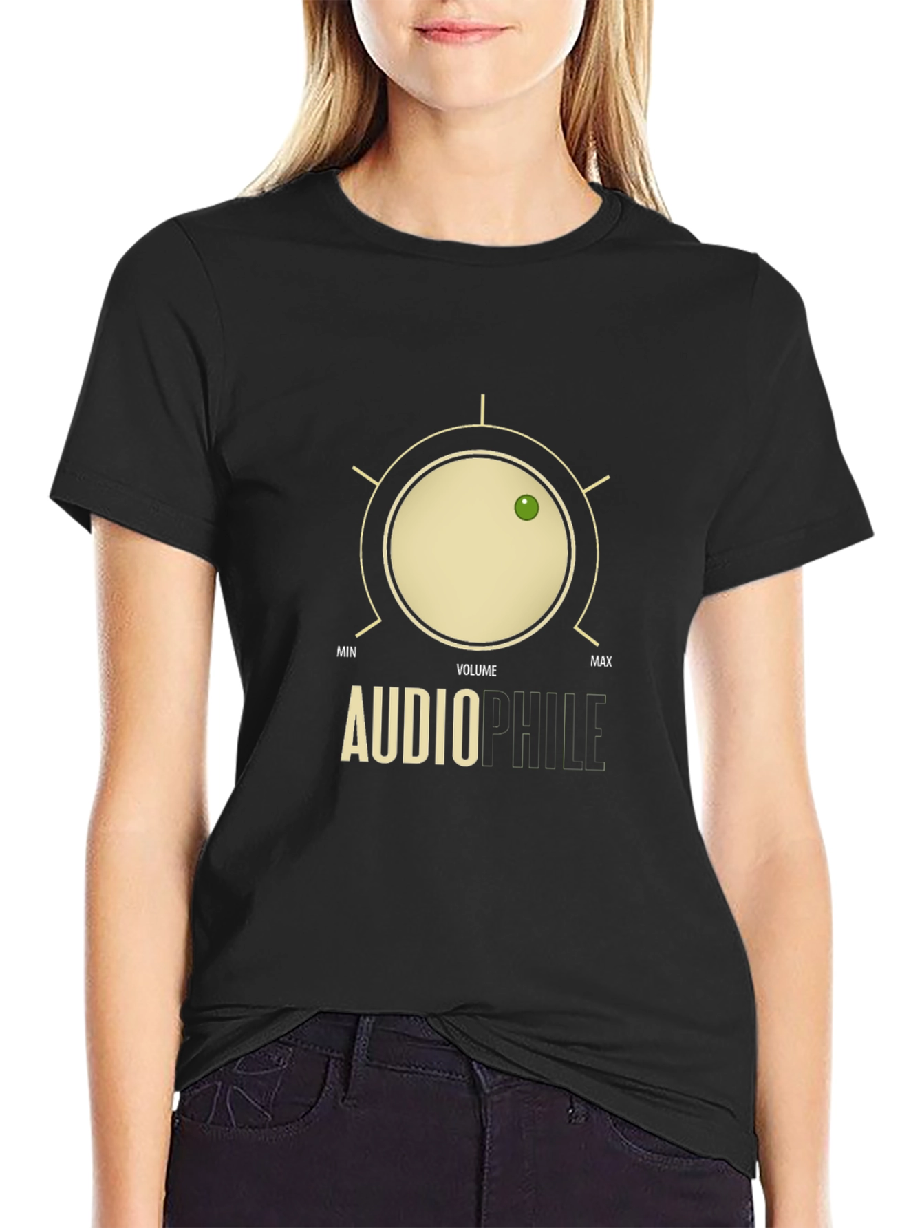 Audiophile Volume Knob Graphic T-Shirt