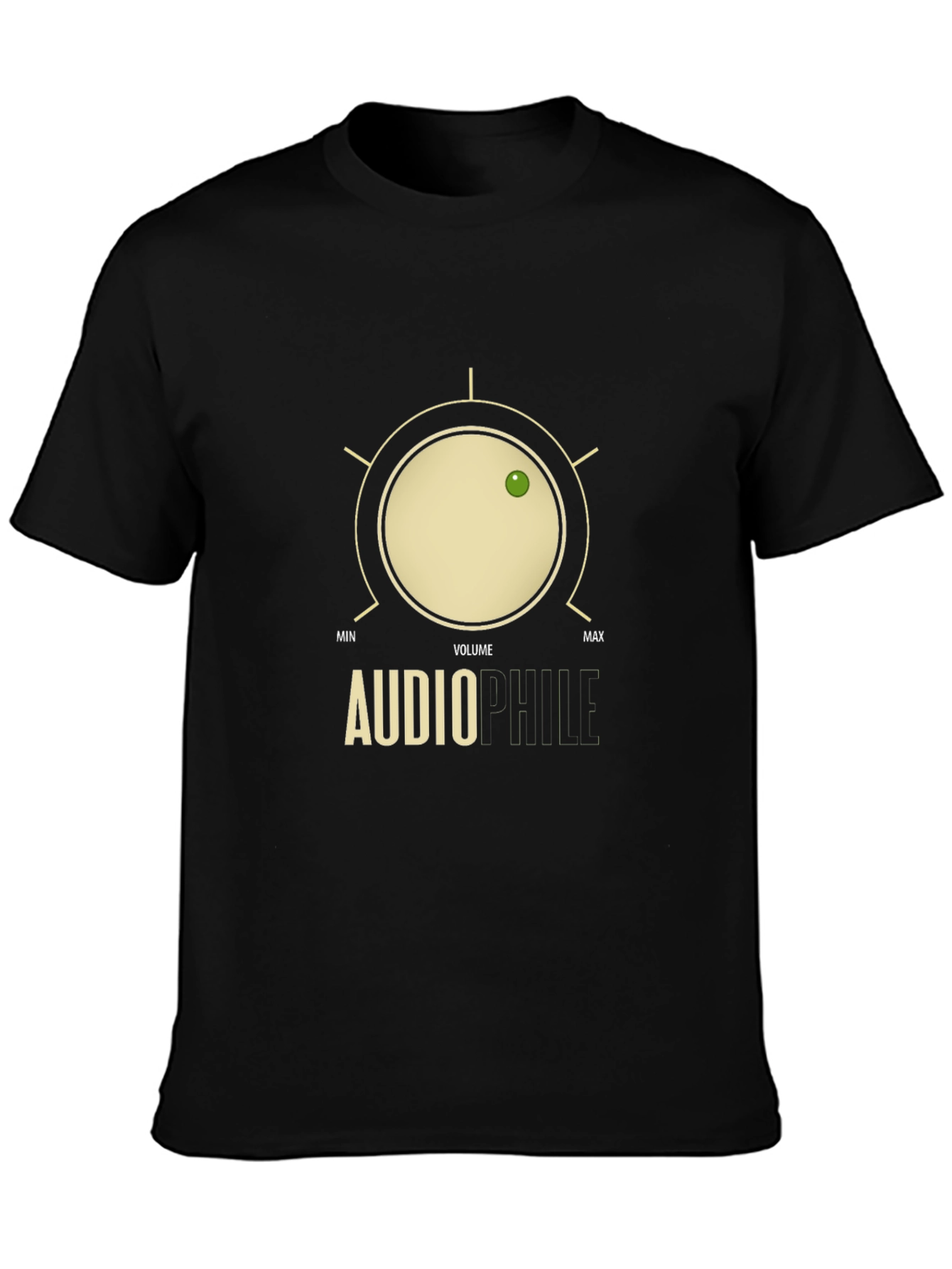Audiophile Volume Knob Graphic T-Shirt