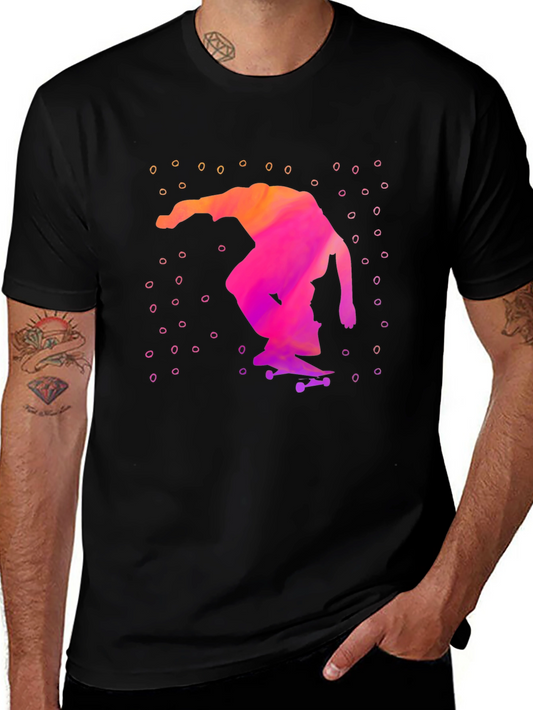Skateboarder Graphic T-Shirt - Cool Design