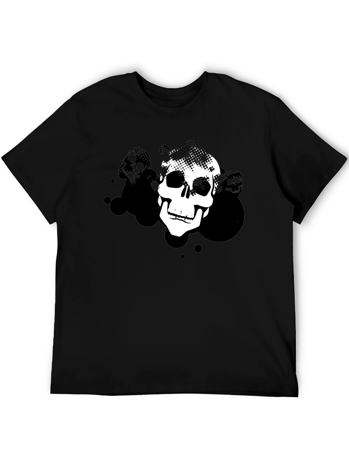 Skull Graphic Black T-Shirt - Modern Design