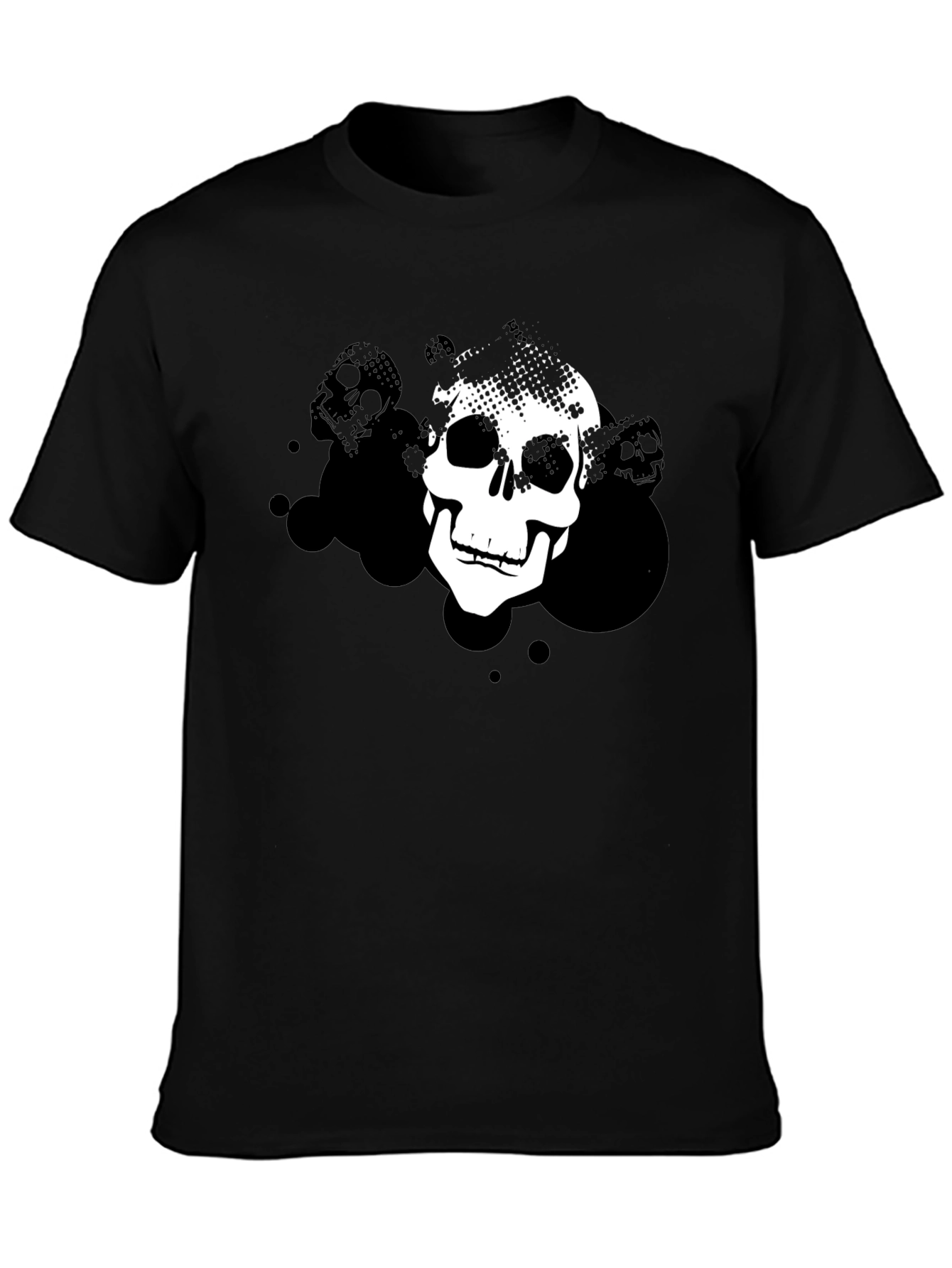 Skull Graphic Black T-Shirt - Modern Design