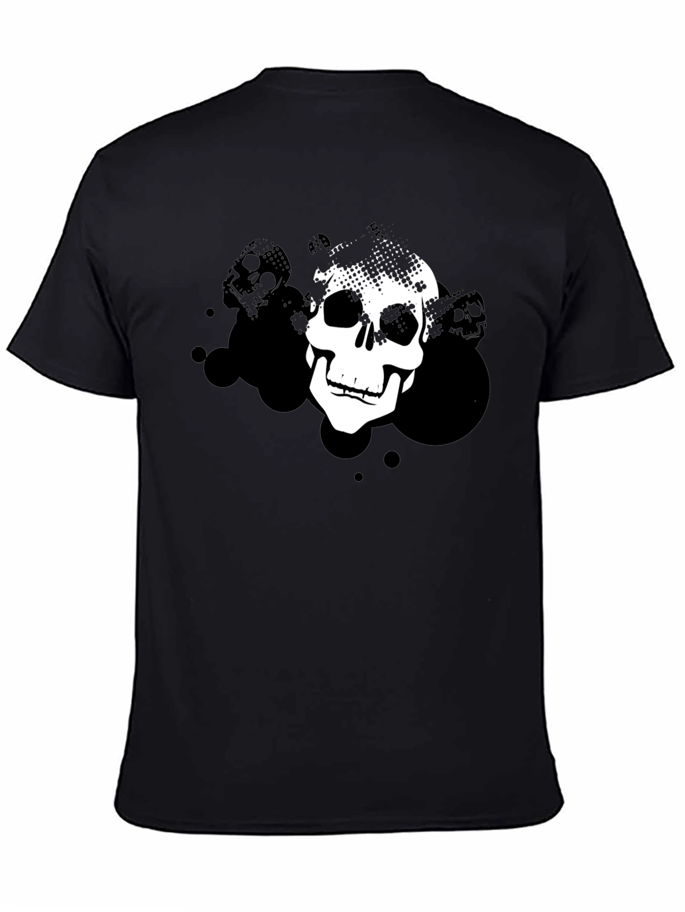Skull Graphic Black T-Shirt - Modern Design