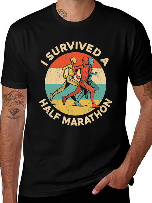 I Survived a Half Marathon Graphic T-Shirt