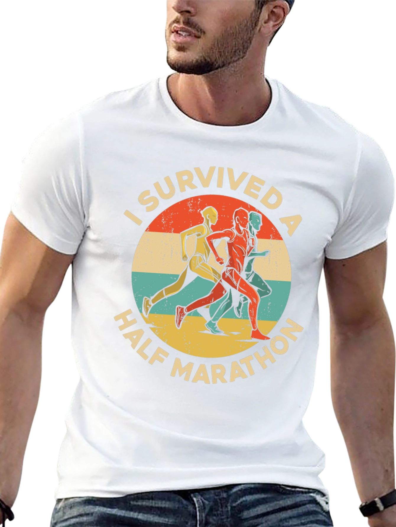 I Survived a Half Marathon Graphic T-Shirt