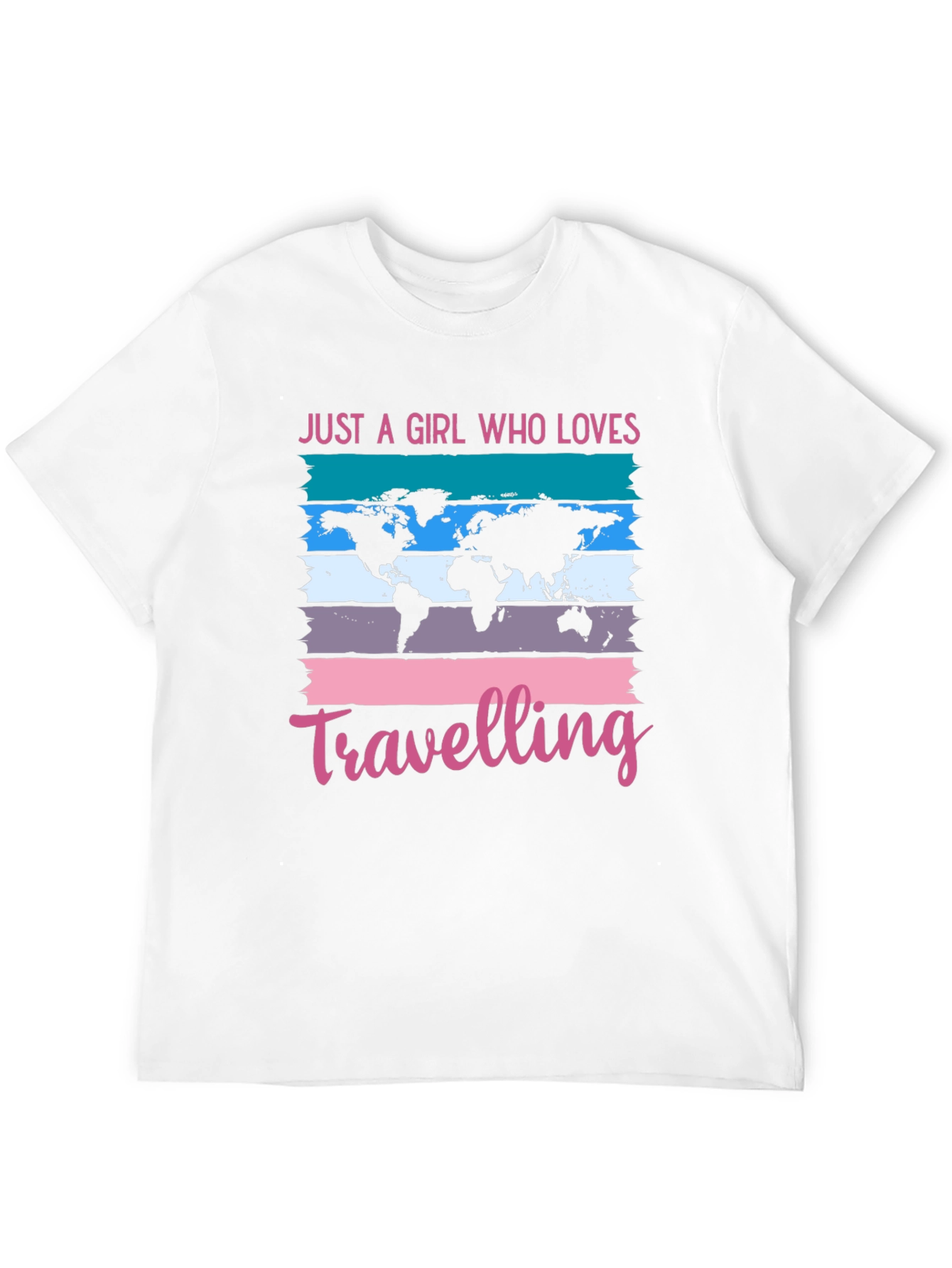 Girl Who Loves Traveling Graphic T-Shirt