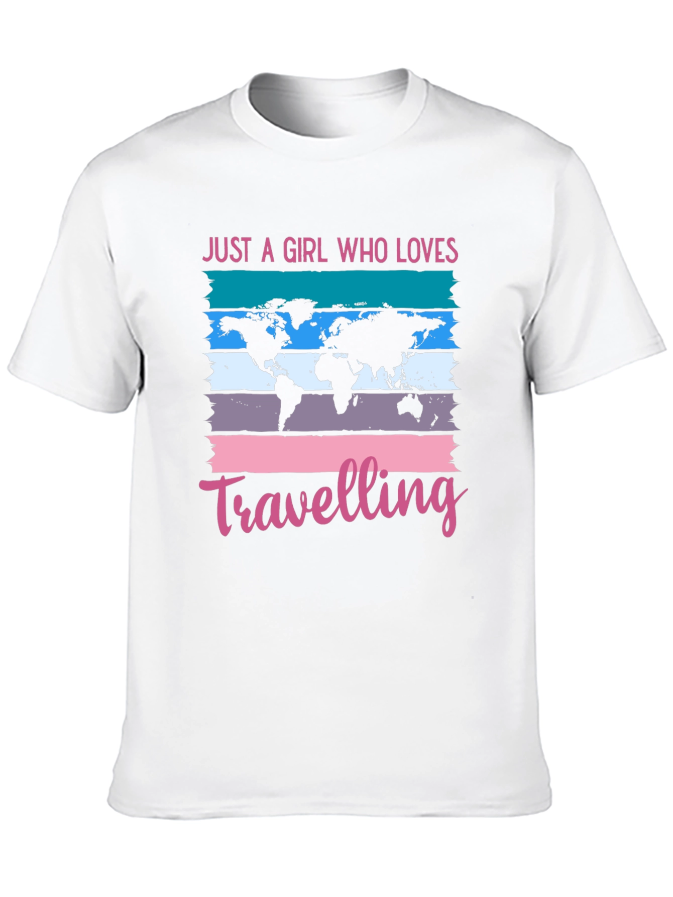 Girl Who Loves Traveling Graphic T-Shirt