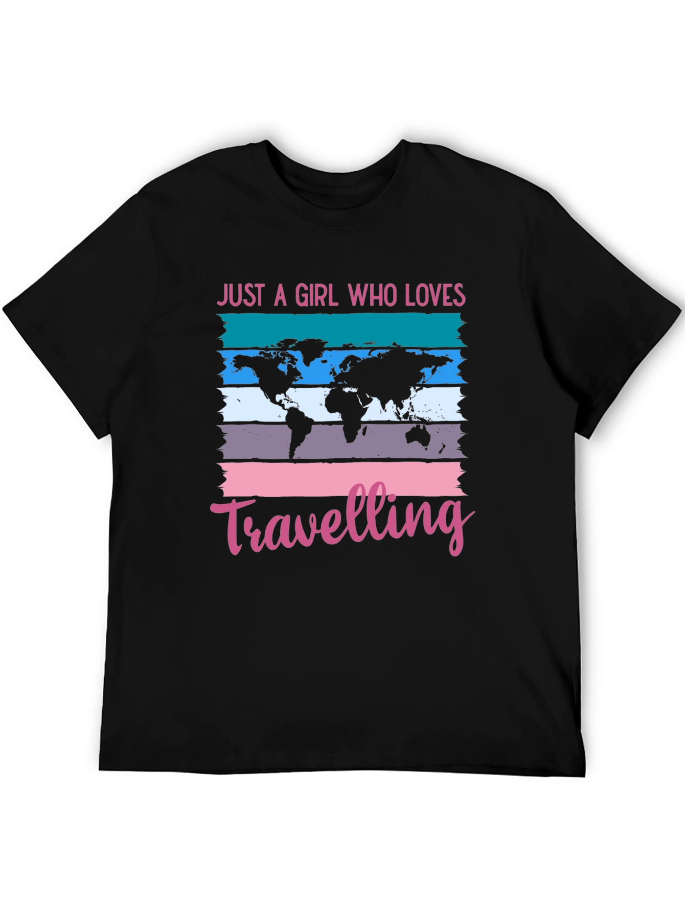 Girl Who Loves Traveling Graphic T-Shirt