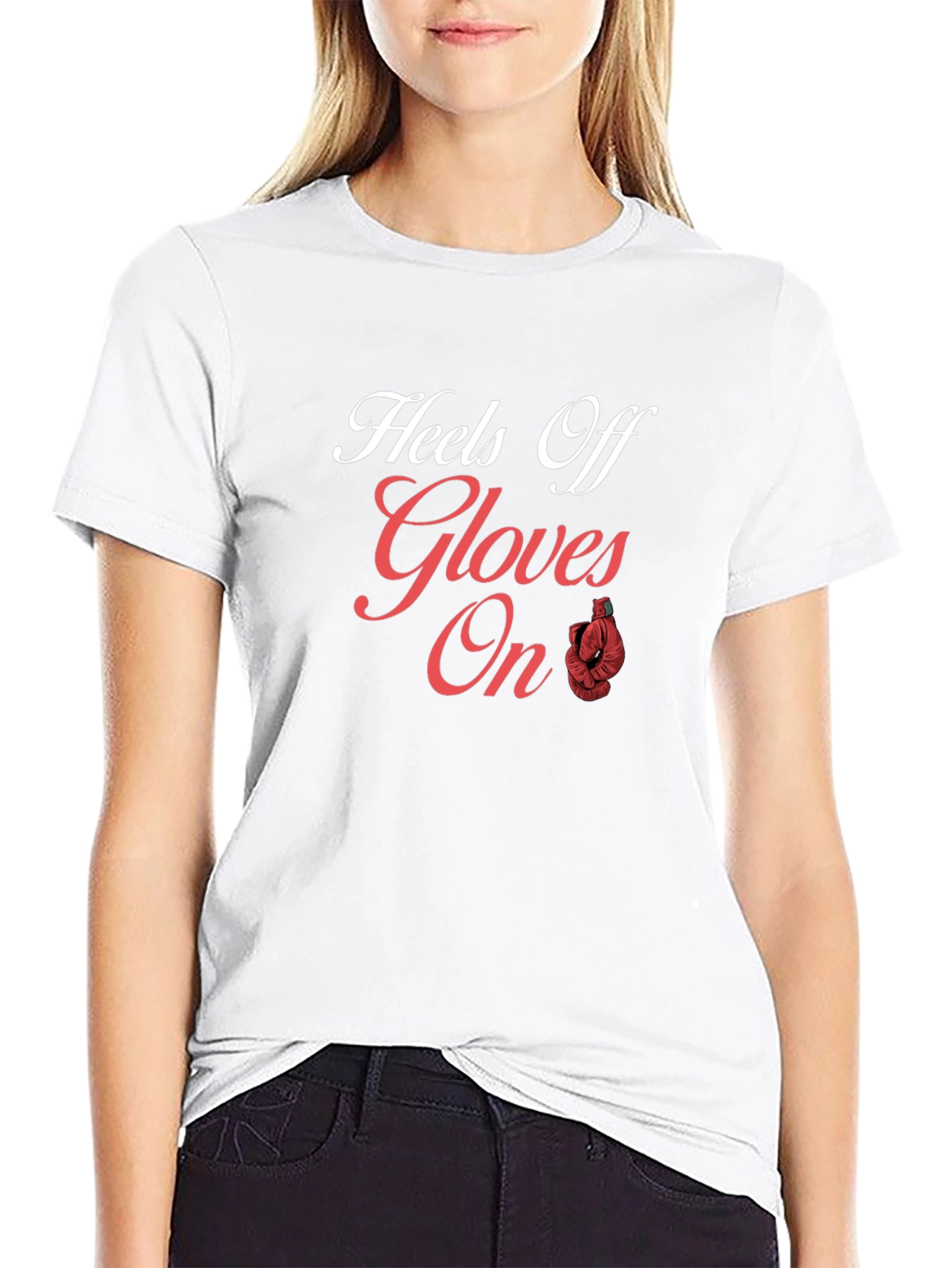 Heels Off Gloves On T-Shirt Boxing Tee