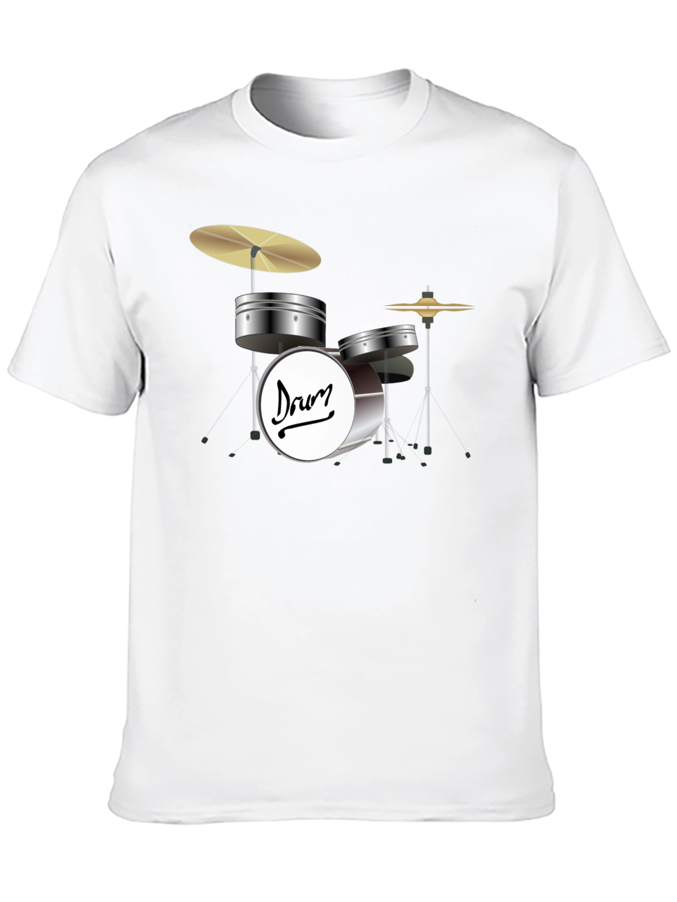 Drum Set Graphic T-Shirt - Musicians Style