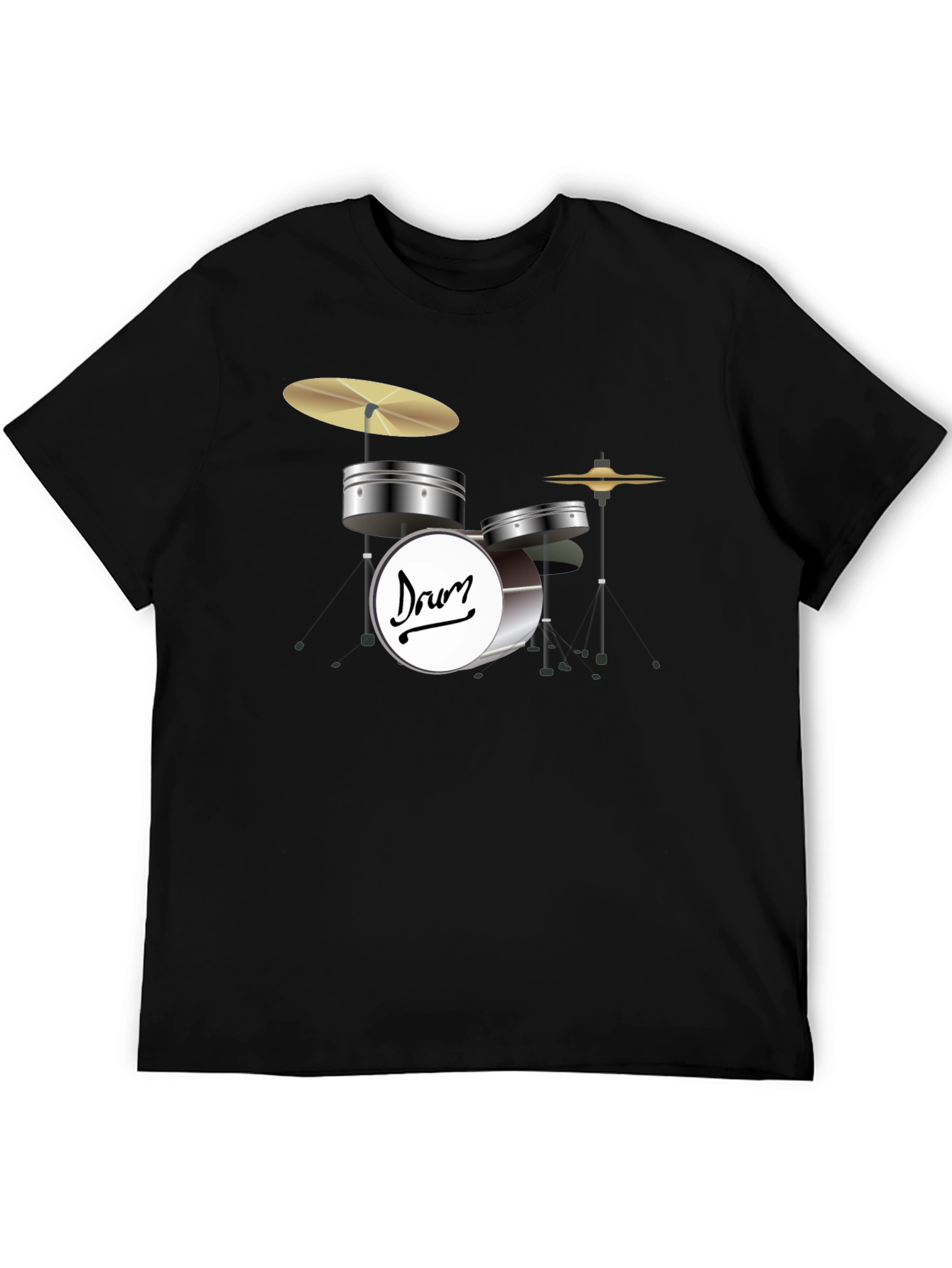 Drum Set Graphic T-Shirt - Musicians Style