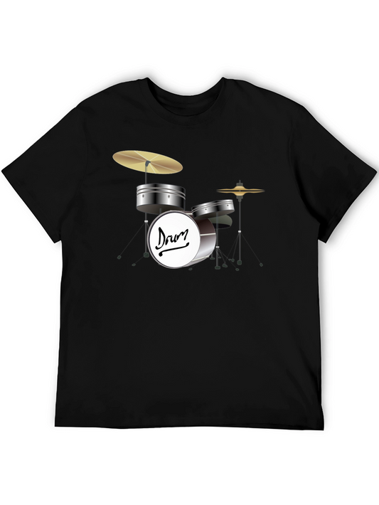 Drum Set Graphic T-Shirt - Musicians Style