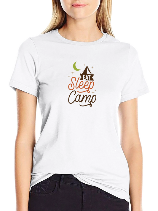 Eat Sleep Camp Graphic T-Shirt