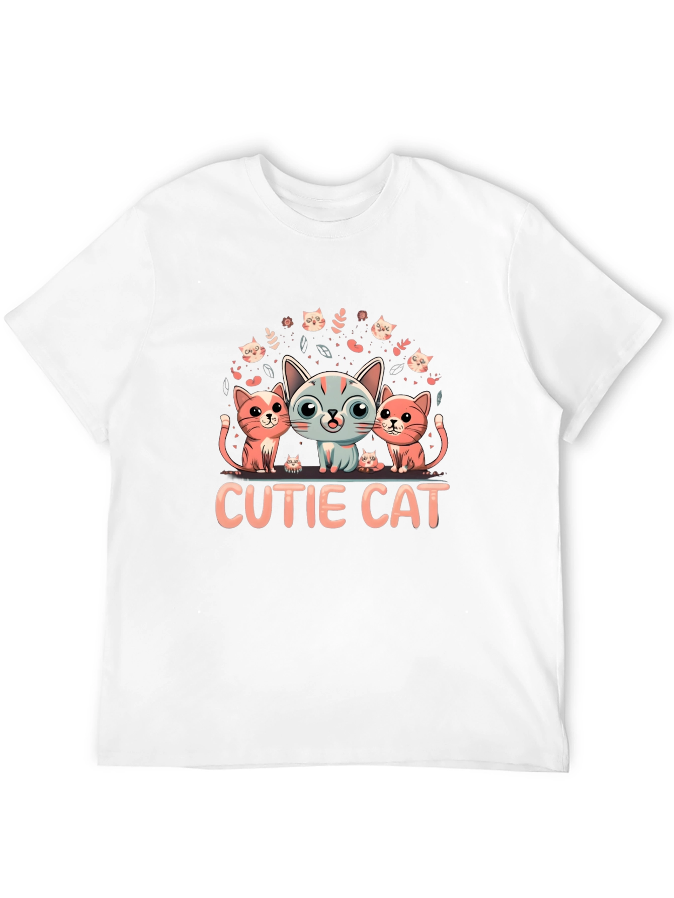 Cute Cat Graphic T-Shirt - Fun & Stylish