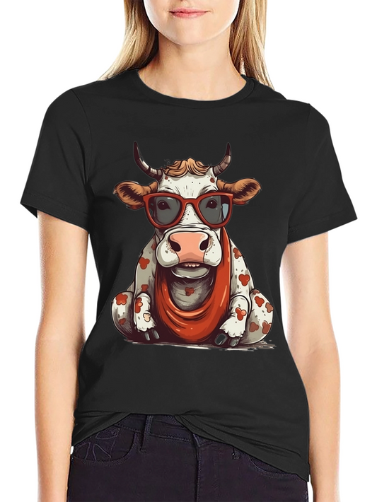 Cow T-Shirt with Glasses
