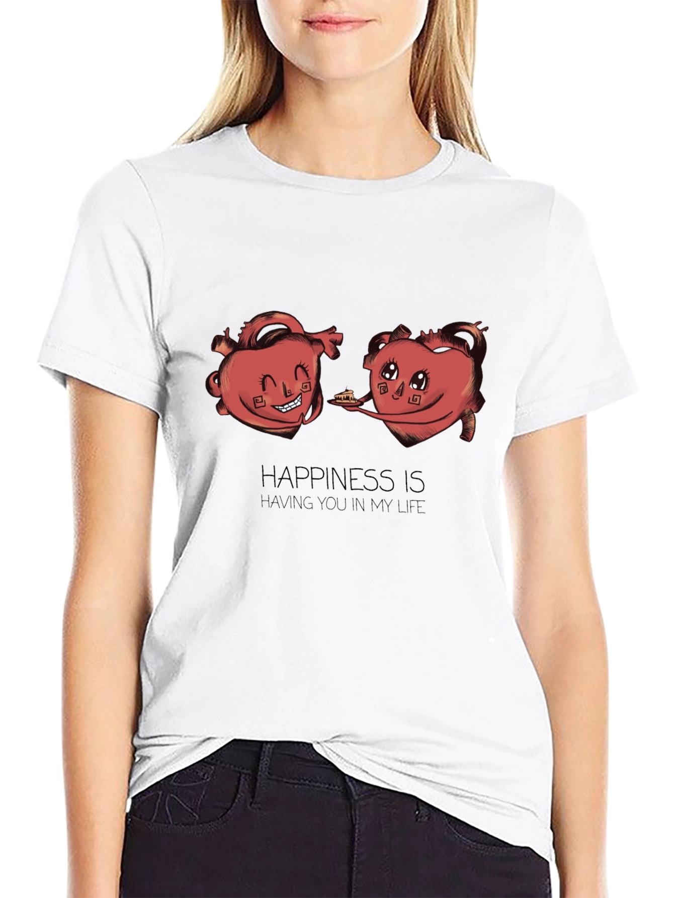 Happiness Hearts Graphic Tee
