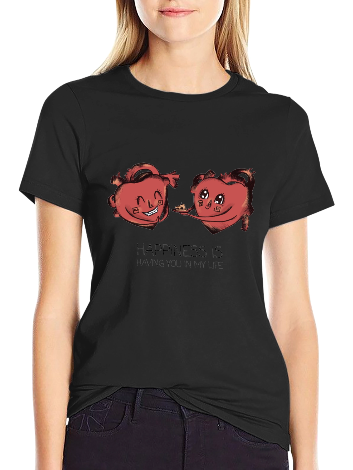 Happiness Hearts Graphic Tee