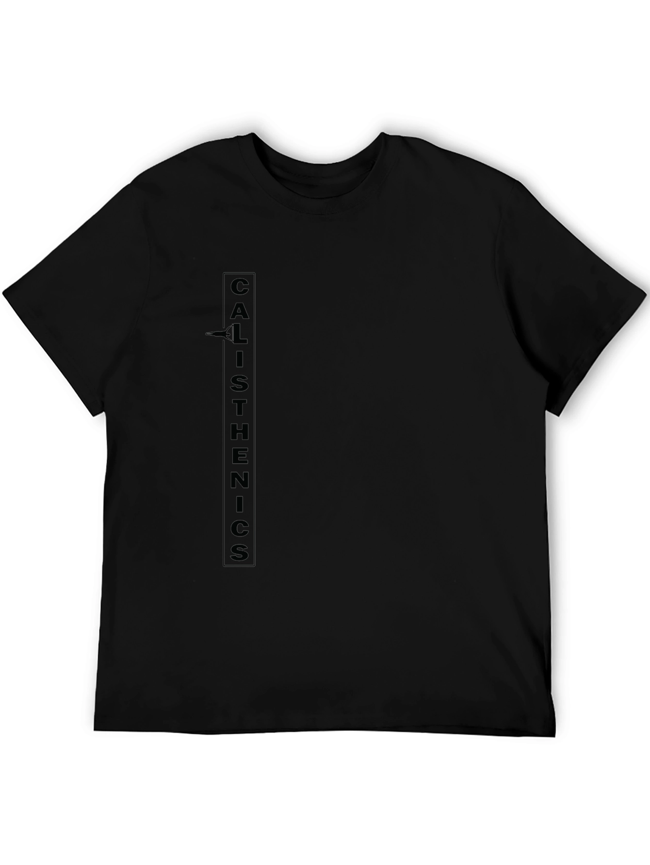 Calisthenics Graphic Tee - Black Cotton