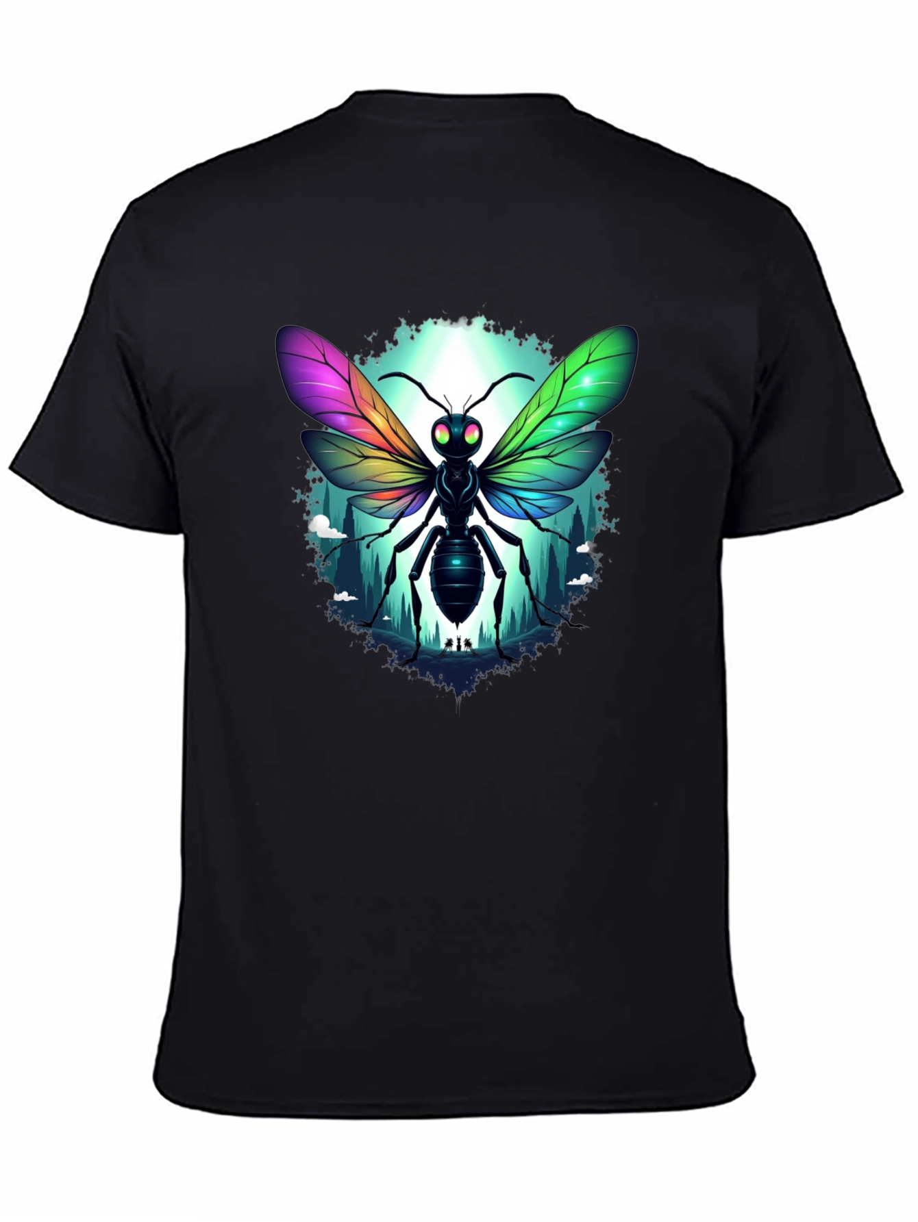 Rainbow Insect Graphic T-Shirt