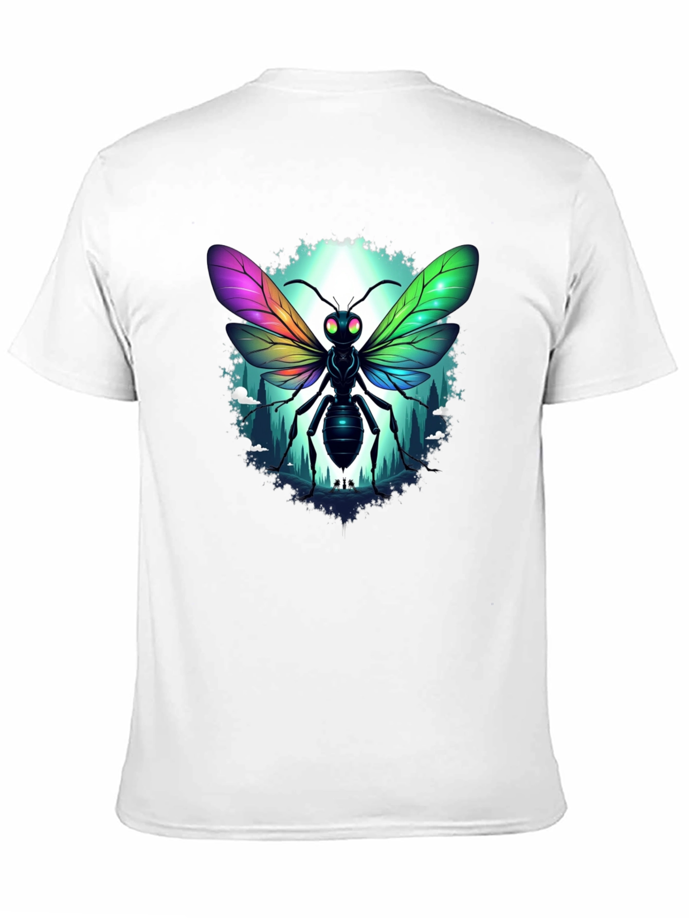 Rainbow Insect Graphic T-Shirt