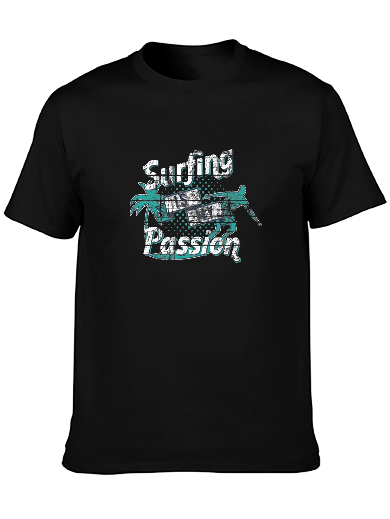 Surfing is My Passion T-Shirt Black