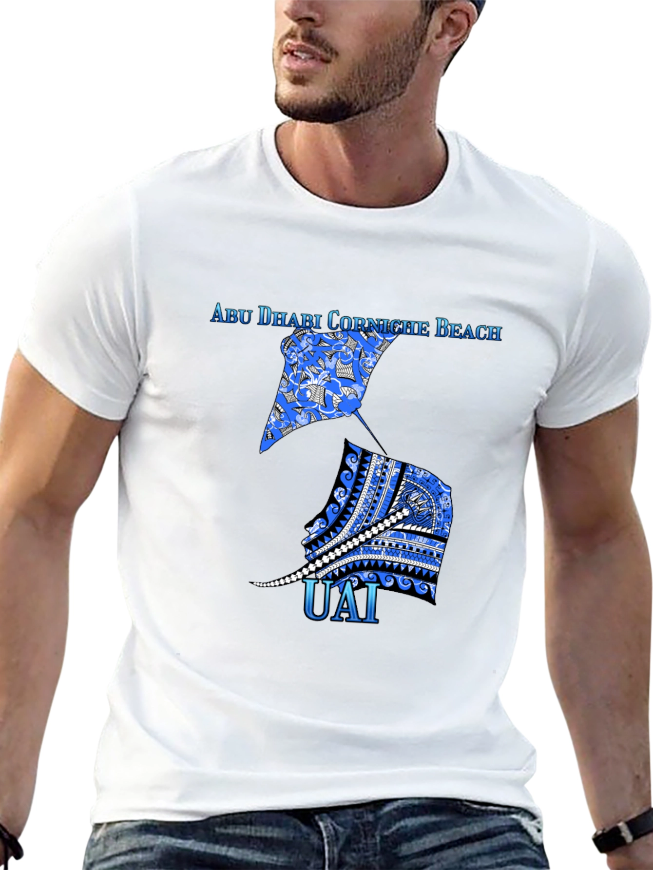Abu Dhabi Beach T-Shirt - Black