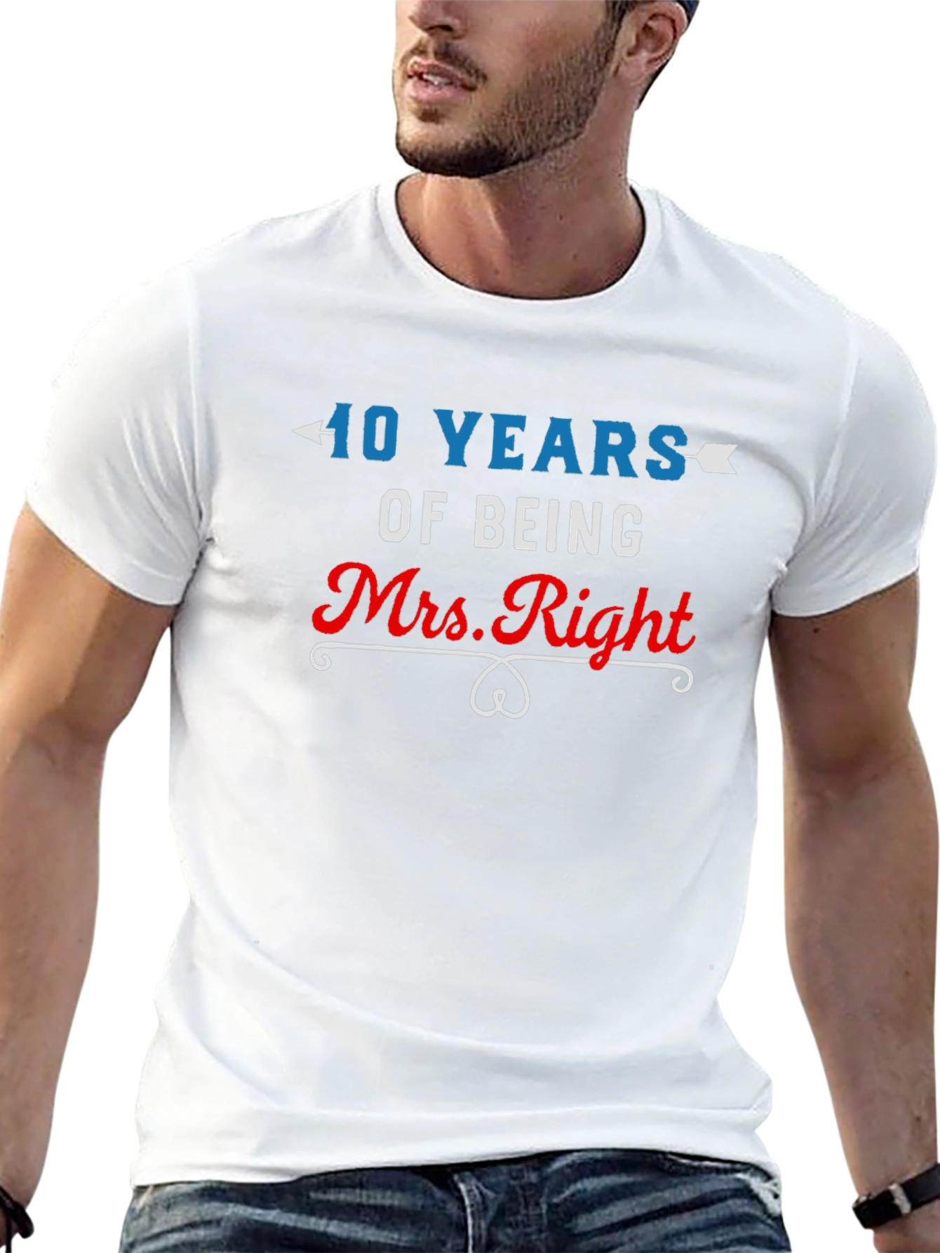40 Years Mrs. Right Anniversary T-Shirt