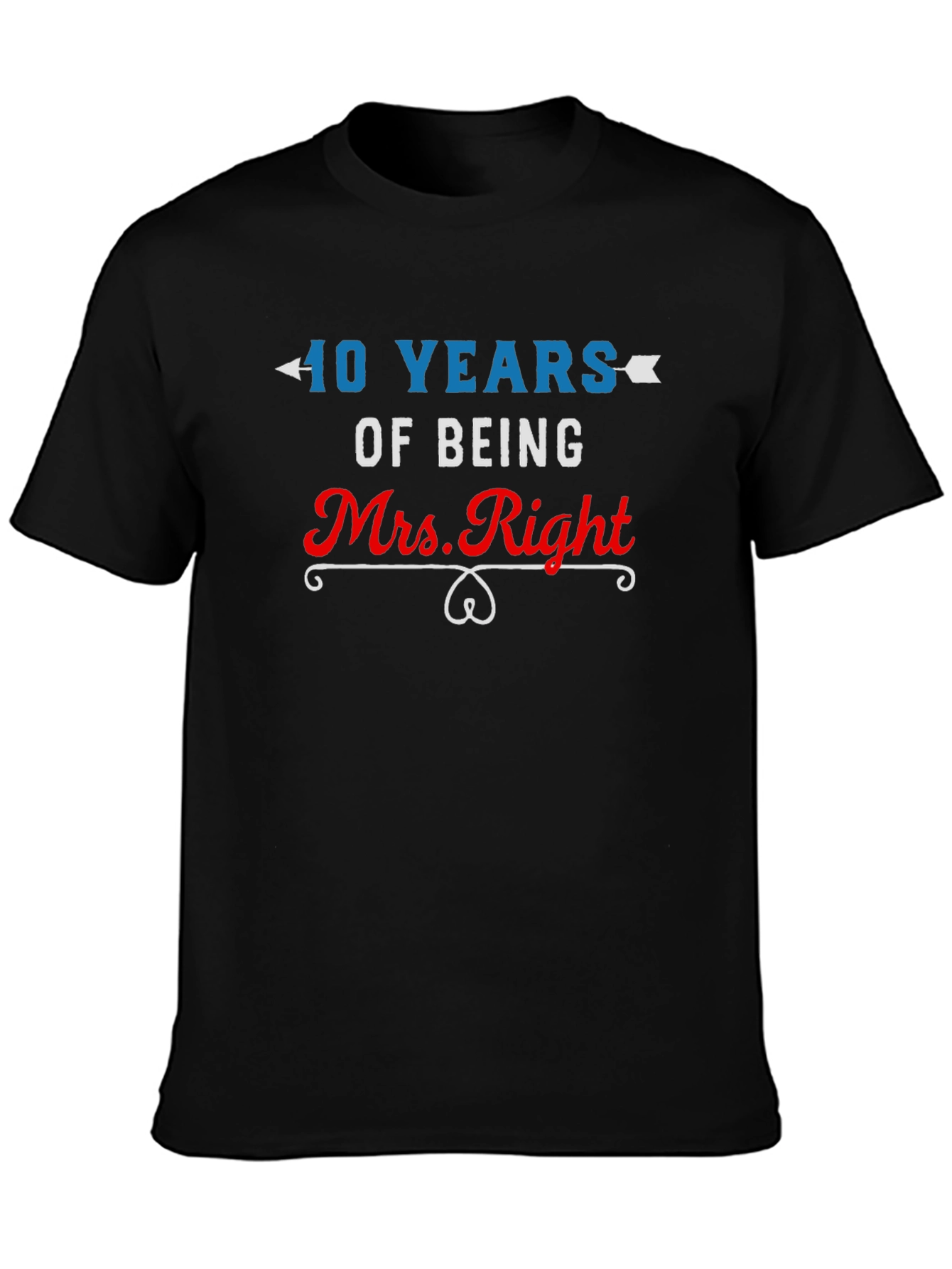 40 Years Mrs. Right Anniversary T-Shirt
