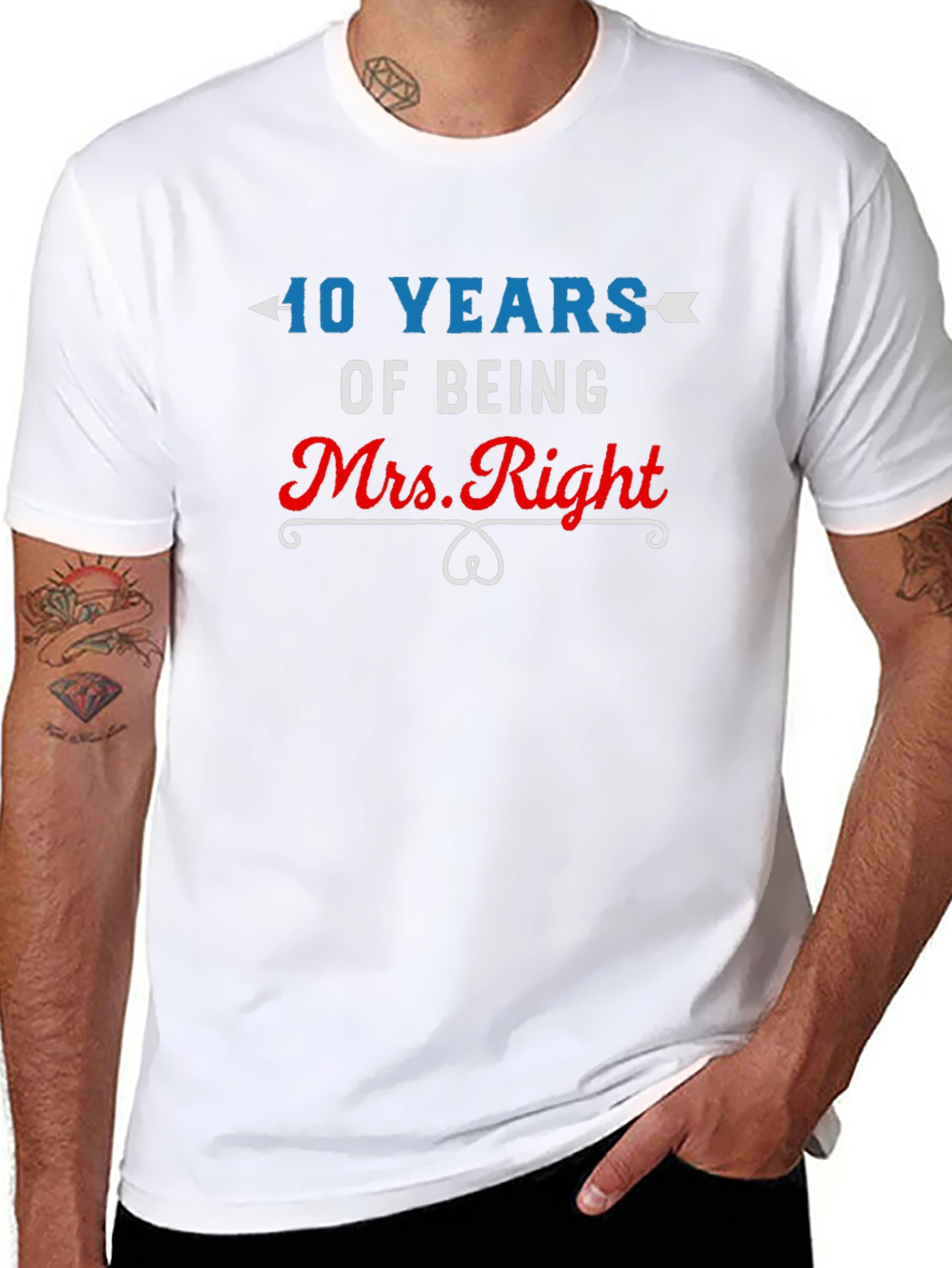 40 Years Mrs. Right Anniversary T-Shirt