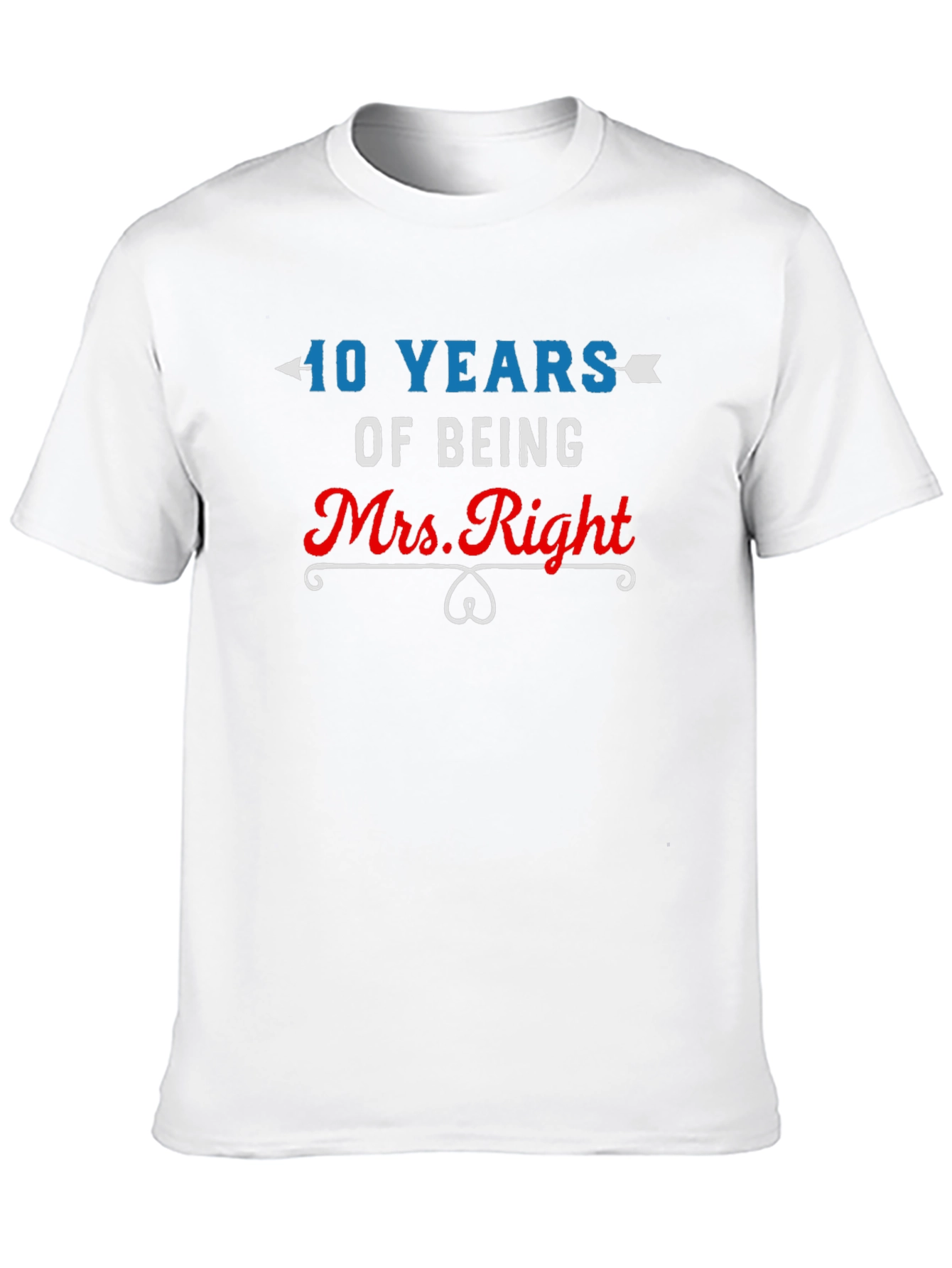 40 Years Mrs. Right Anniversary T-Shirt