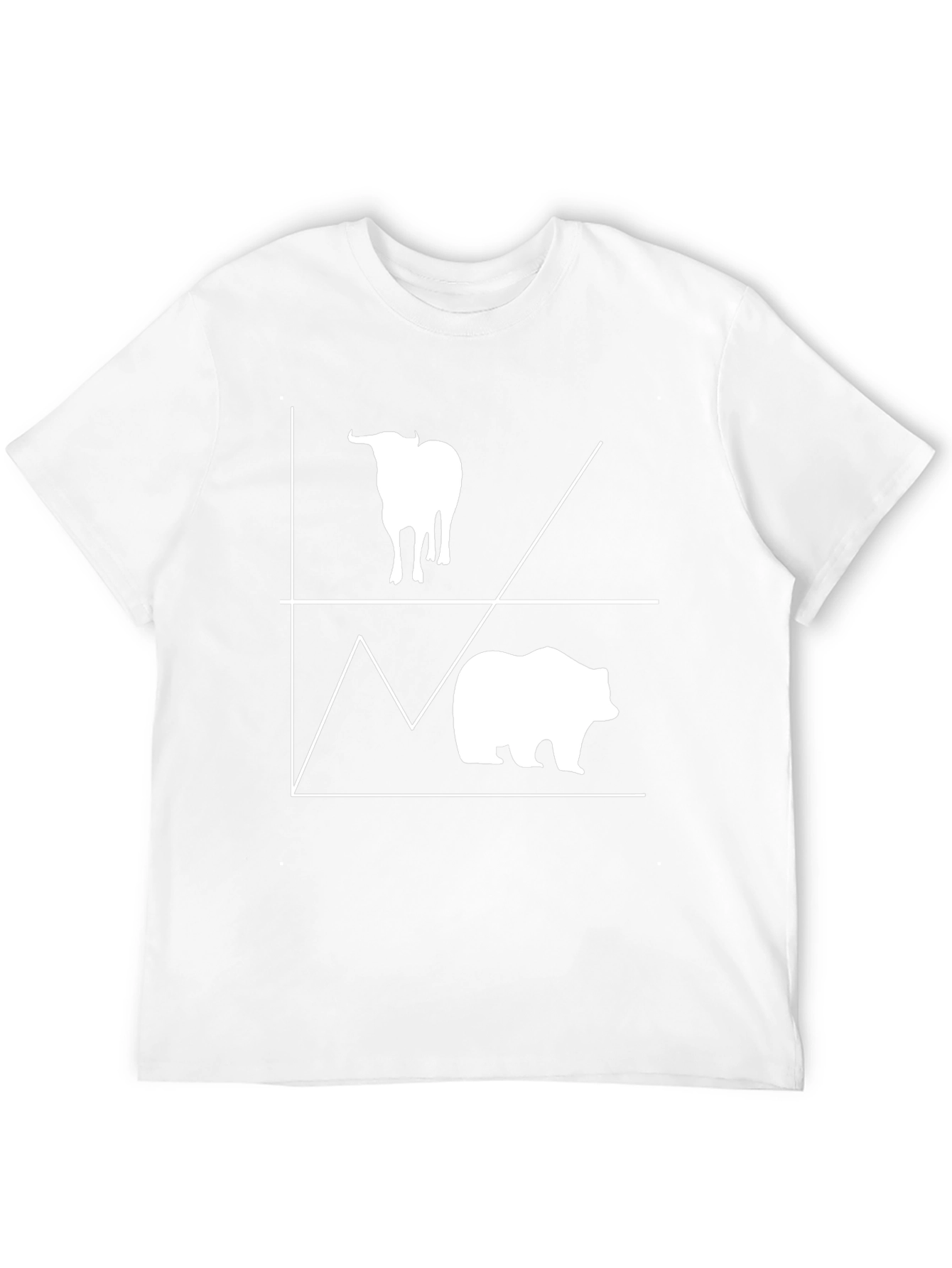 Bull and Bear Stock Market Graphic Tee